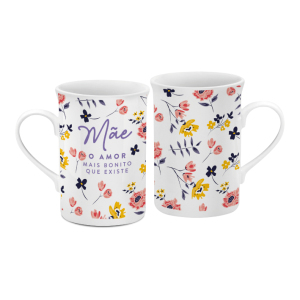 CANECA PORCELANA 240ML MÃE AMOR MAIS BONITO