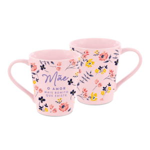 CANECA TRENDY 120ML ROSA MÃE AMOR MAIS BONITO