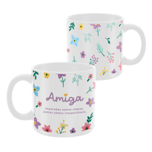 CANECA CAFÉ CERÂMICA AMIGA! 100ML 