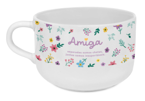 XÍCARA CONSUME PORCELANA AMIGA! 450ML