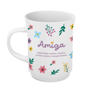 CANECA AMEICANA CERÃMICA AMIGA! 200ML 