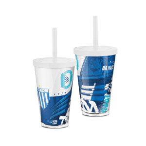 COPO CANUDO ACRÍLICO/PLÁSTICO 550ML