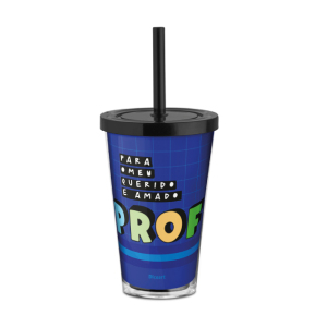COPO CANUDO 550ML AMADO PROF(A)